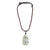 Bird and Flower Jade Pendant M447