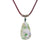 Bird and Flower Jade Pendant M447