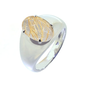 Ando Men Gemstone Ring Medium - Golden Oval 5.5CT D800