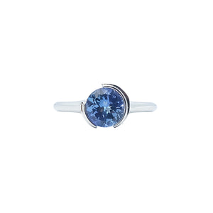 Damio Solitaire Gemstone Ring - Tanzanite Round 2021-055