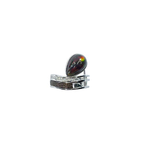 Efri Purple Gold Gemstone Ring - Etherial Pear 2021-133
