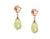 Hebe Trism Ear Studs - Yellow Pear W060