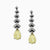 Leto Arrowhead Drop Down Earrings - Yellow Pear W061