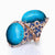 Bluta Cocktail Ring - Electric Blue Oval W068