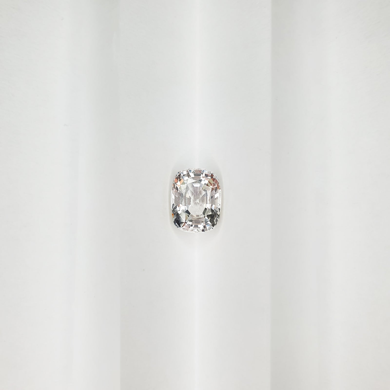 Burmese Unheated White Sapphire Cushion 5.5CT G013