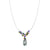 Auguste Multi Stone Necklace - Green Oval W079