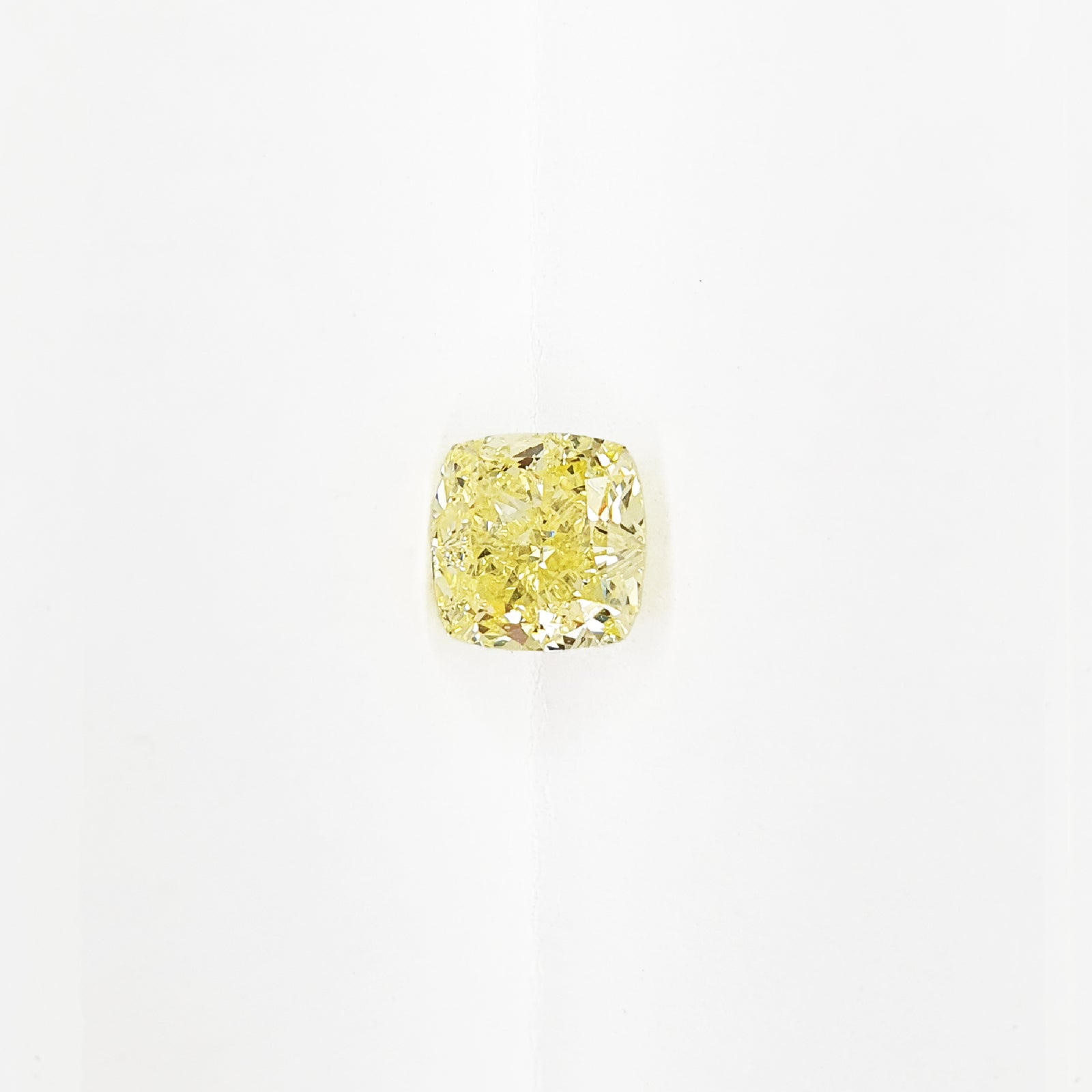 Fancy Light Yellow Diamond Cushion 1.5CT GIA G016