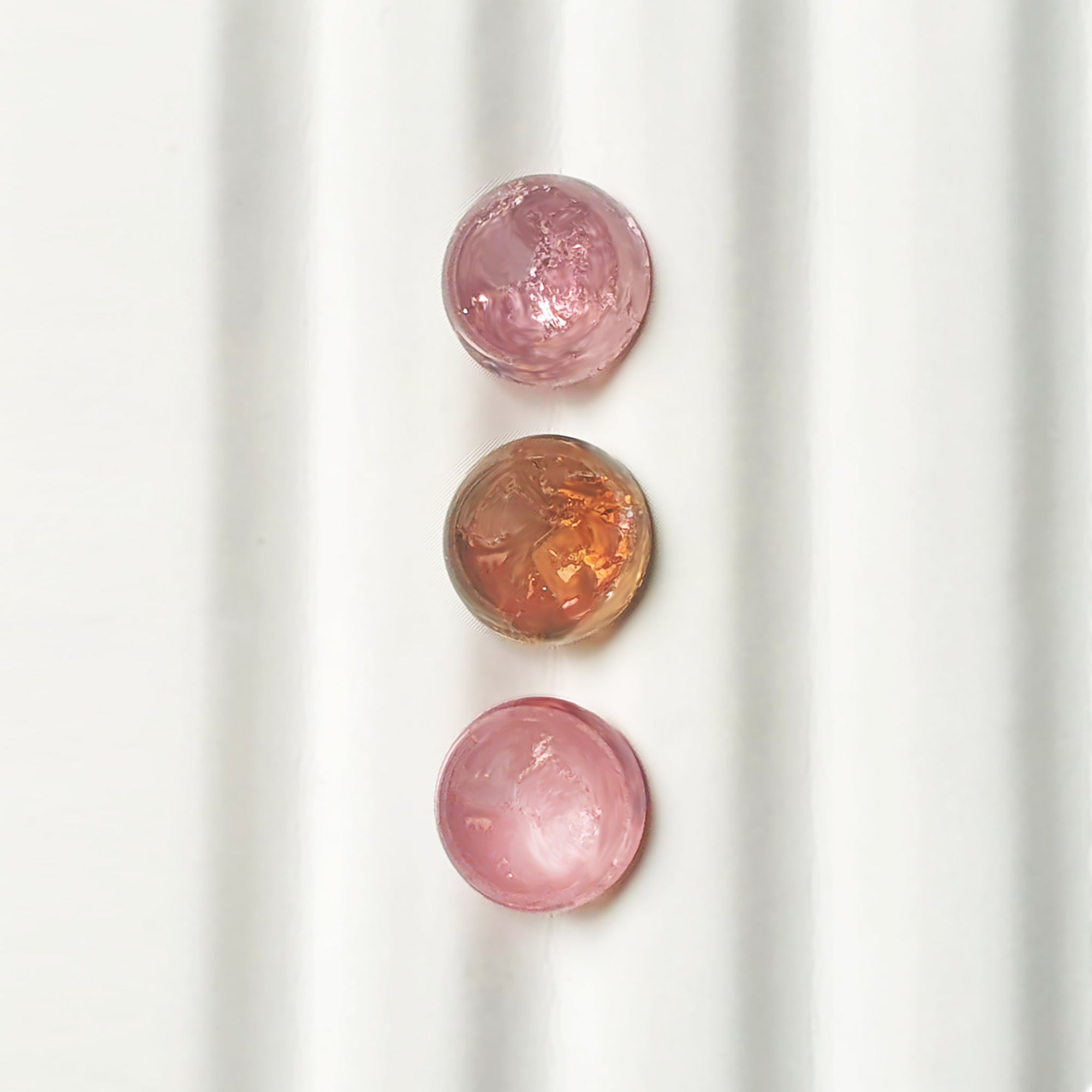 Pink Tourmaline Round Cabochon 3.5CT G053