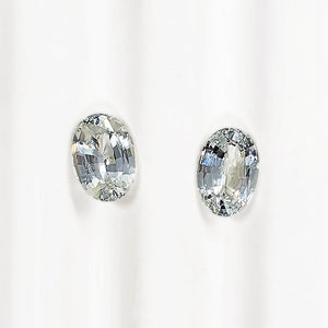 White Sapphire Oval Pair 3.53CT G059