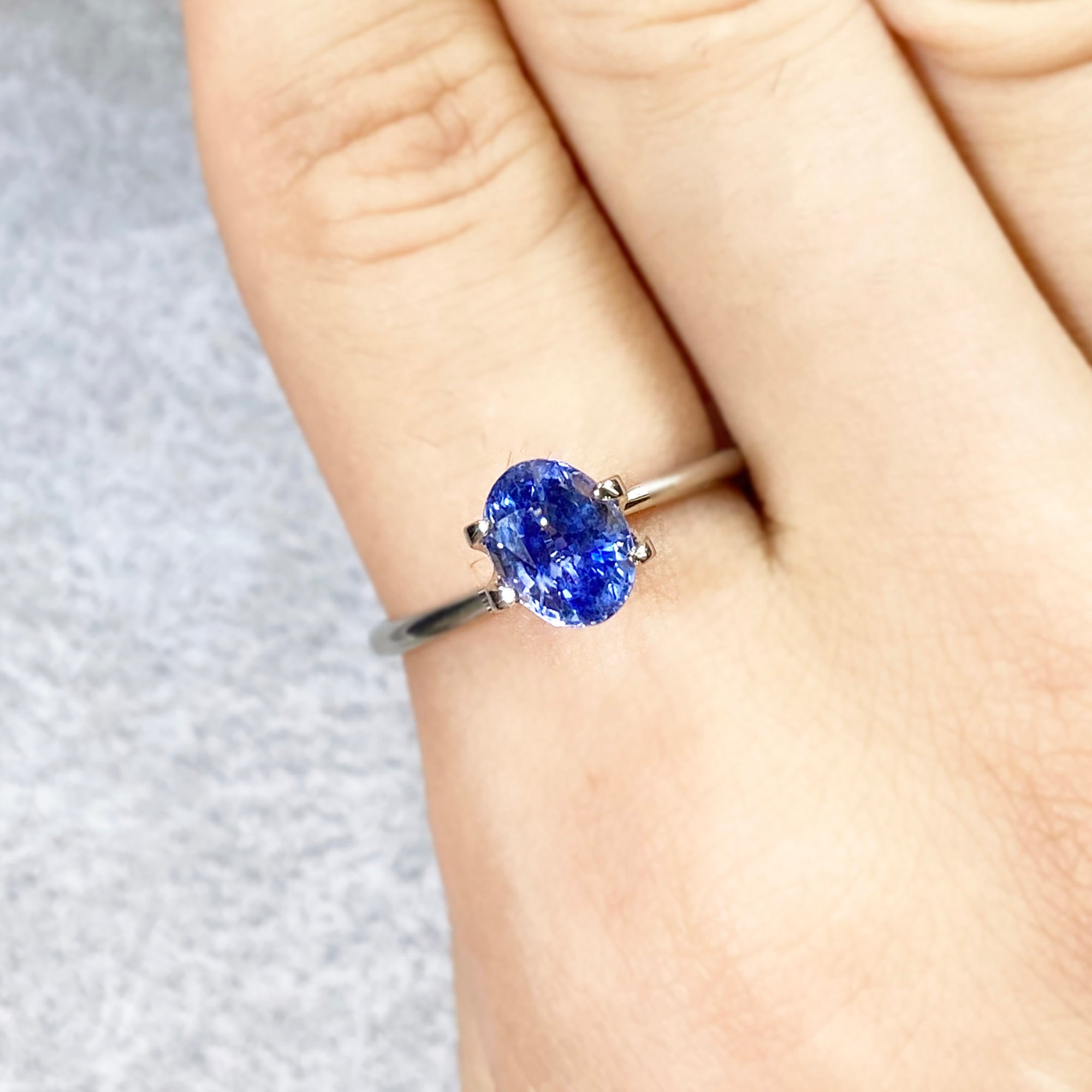 Blue Sapphire Oval Mixed Cut 2.12CT G066