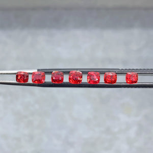 Red Spinel Side Stones Cushion 0.2-0.28CT Each G070