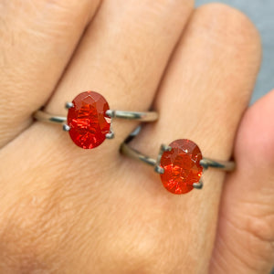 Fire Opal Oval Mixed Cut 1CT & 1.48CT Pair G084