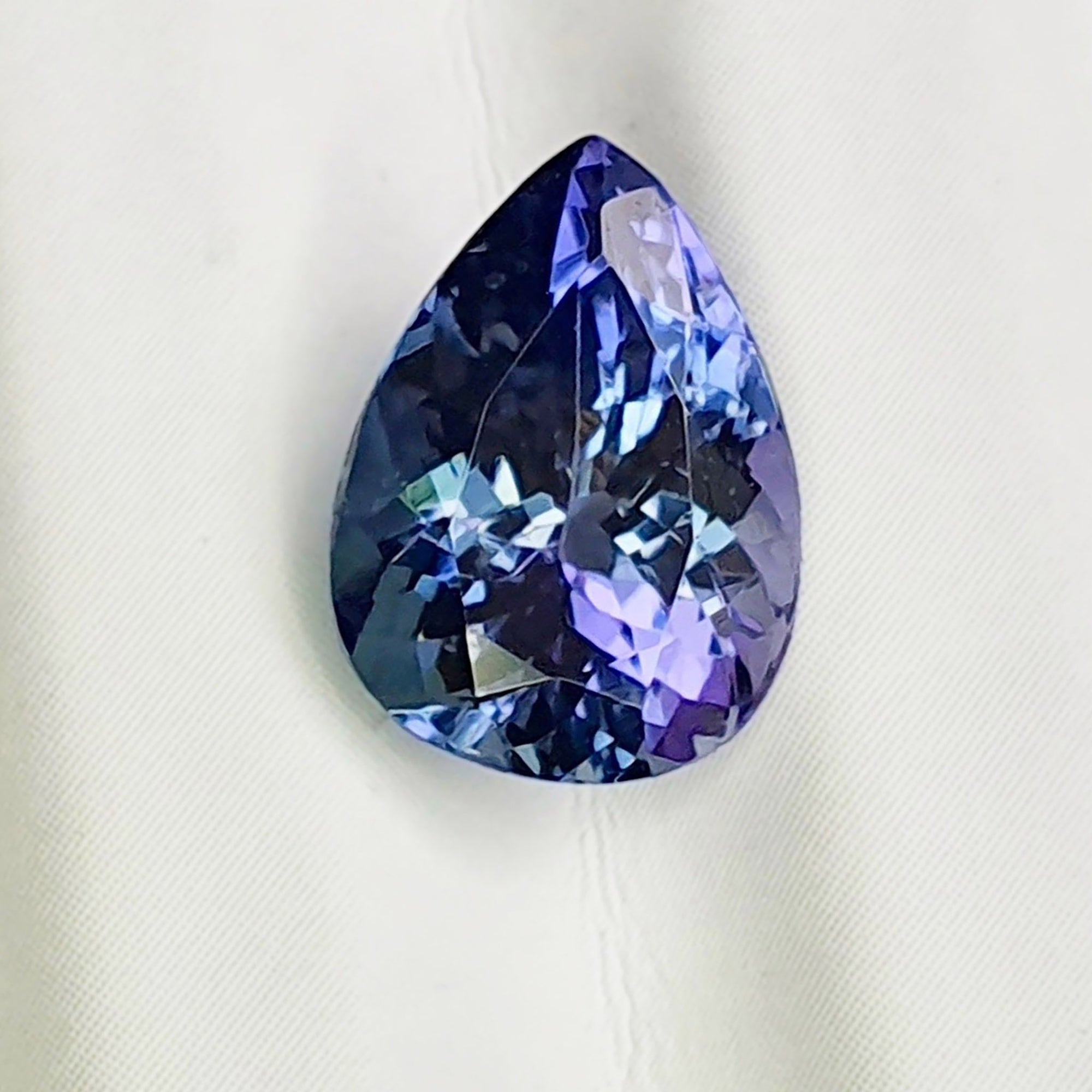 UNHEATED TANZANITE PEAR 2.92CT G092