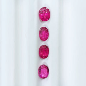 Rubellite Tourmaline Oval Mixed Cut 1CT-2CT G098