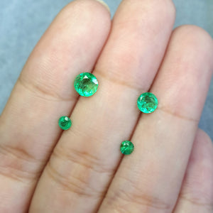 Colombian Emeralds Round 0.1-0.5CT G104-1 G104-2 G104-3 G104-4