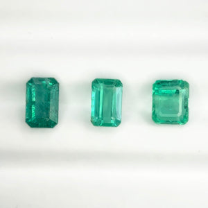 African Emerald Rectangular Step Cut 1.83-2.25CT G140 G141 G142