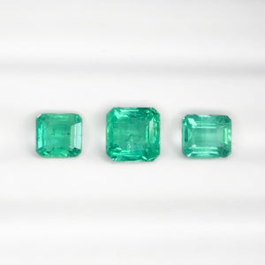 African Emerald Square Octagonal Step Cut 1.23-2.34CT G143 G144 G145