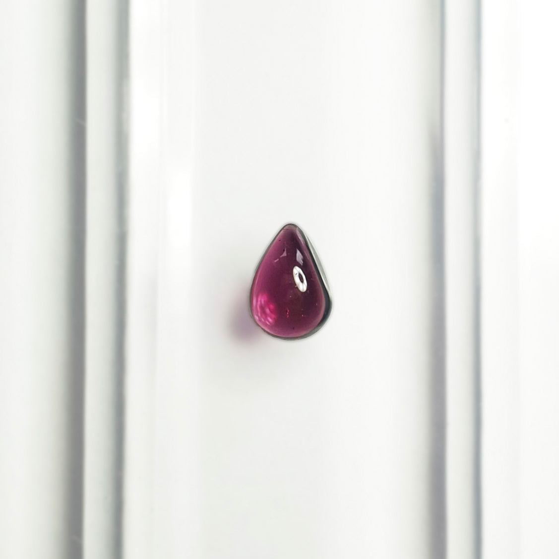 Rubelite Tourmaline Cab Pear 1CT G193