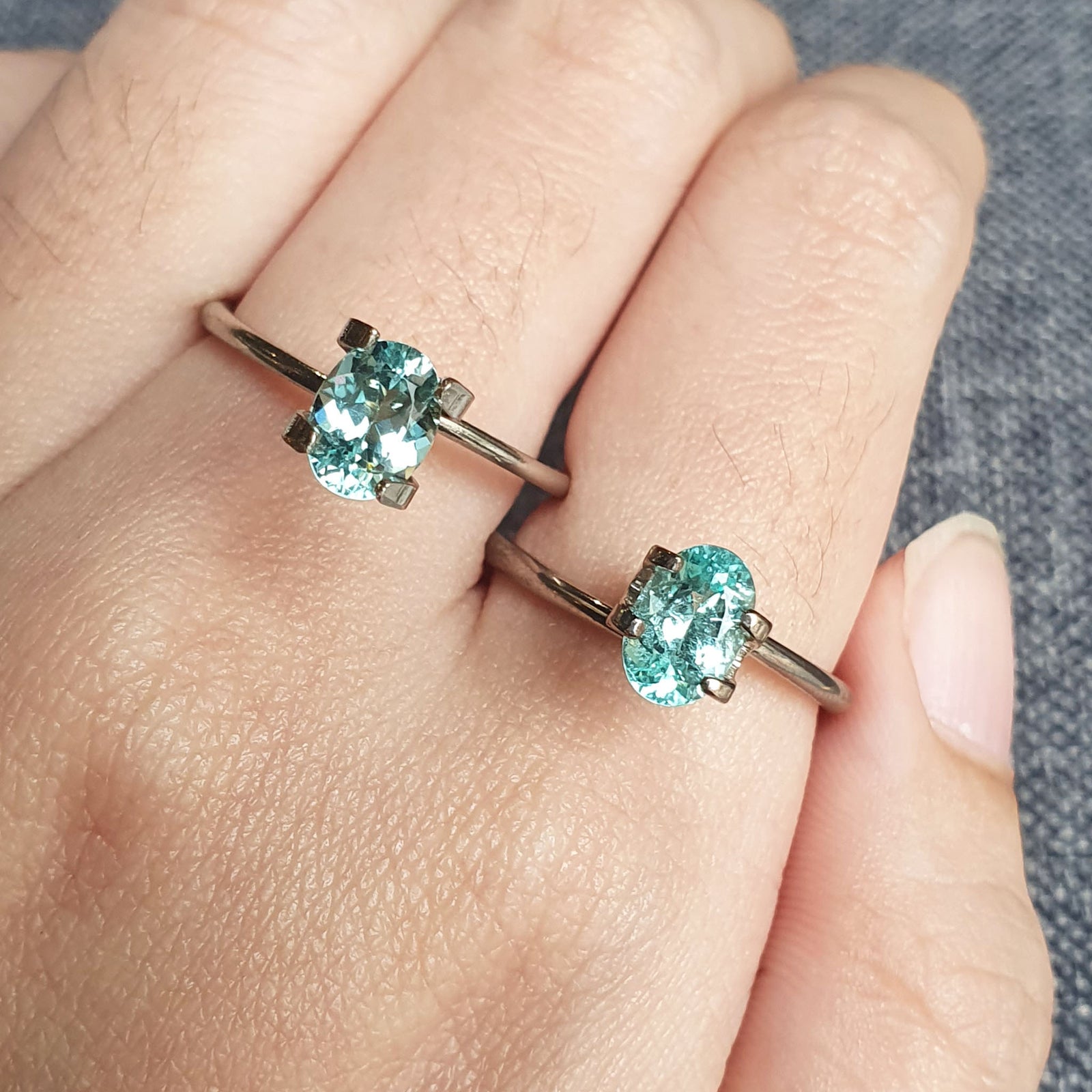 Paraiba Tourmaline Oval 1.2CT Pair G205