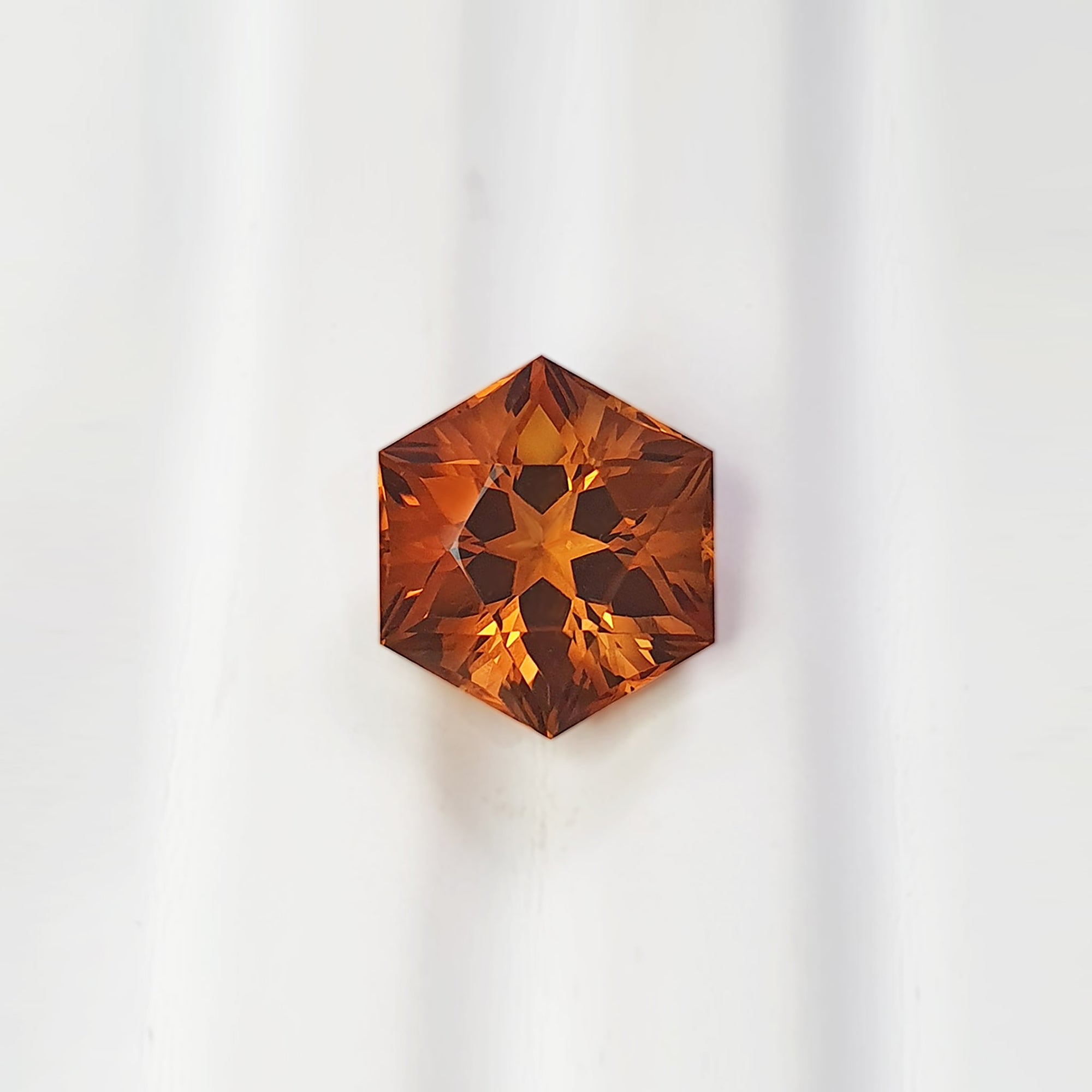 Madeira Citrine 6-sided Hexagonal G215