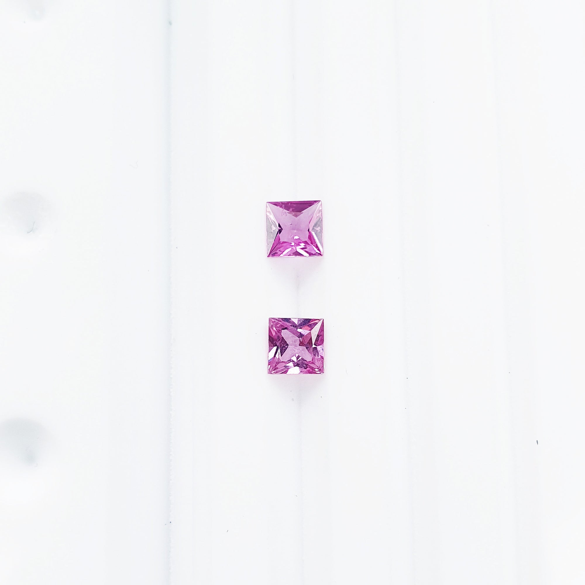 Pink Sapphire Princess Pair 0.76CT G241