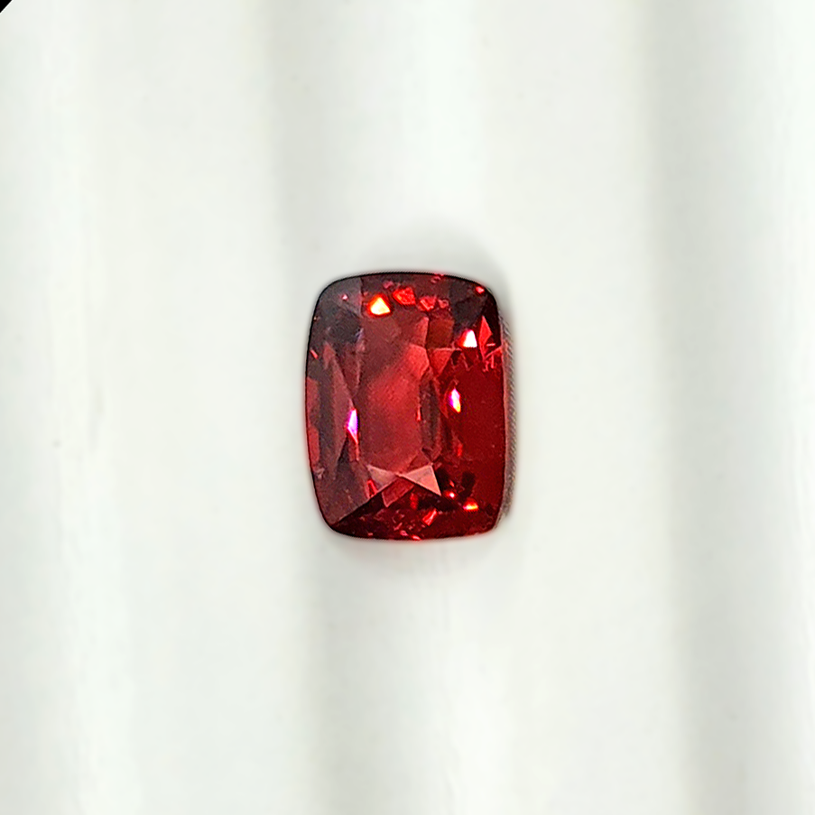 Red Garnet Long Cushion Mixed Cut 2.9CT G343