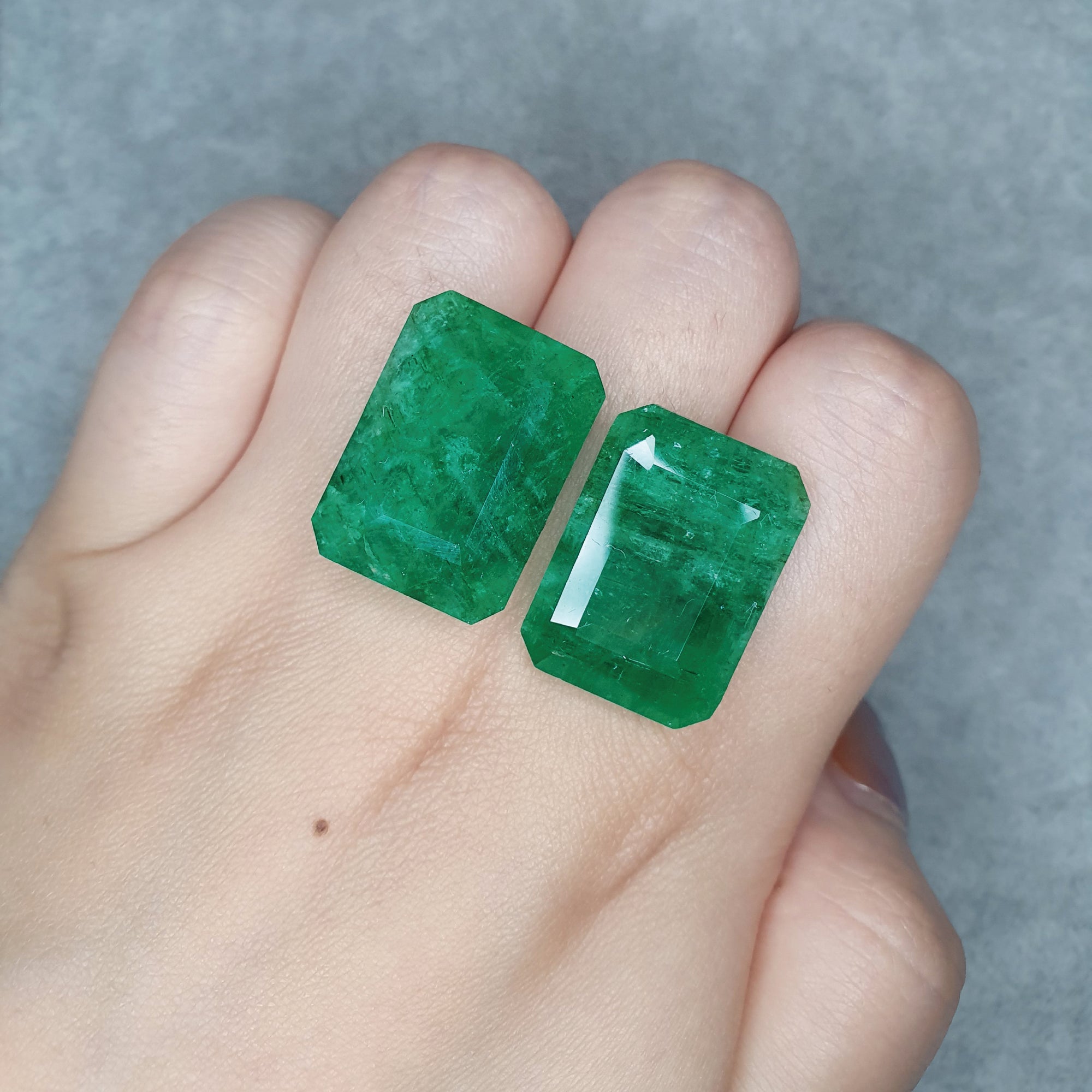 Emerald Octagonal Pair 54.05CT G376
