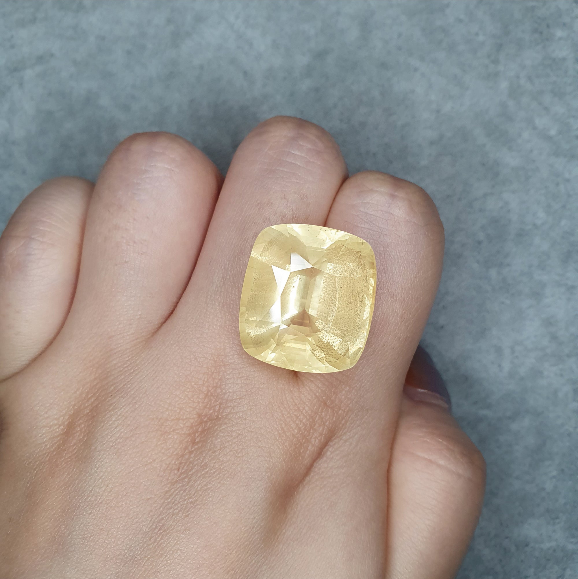 Yellow Sapphire Cushion 53.52CT G377