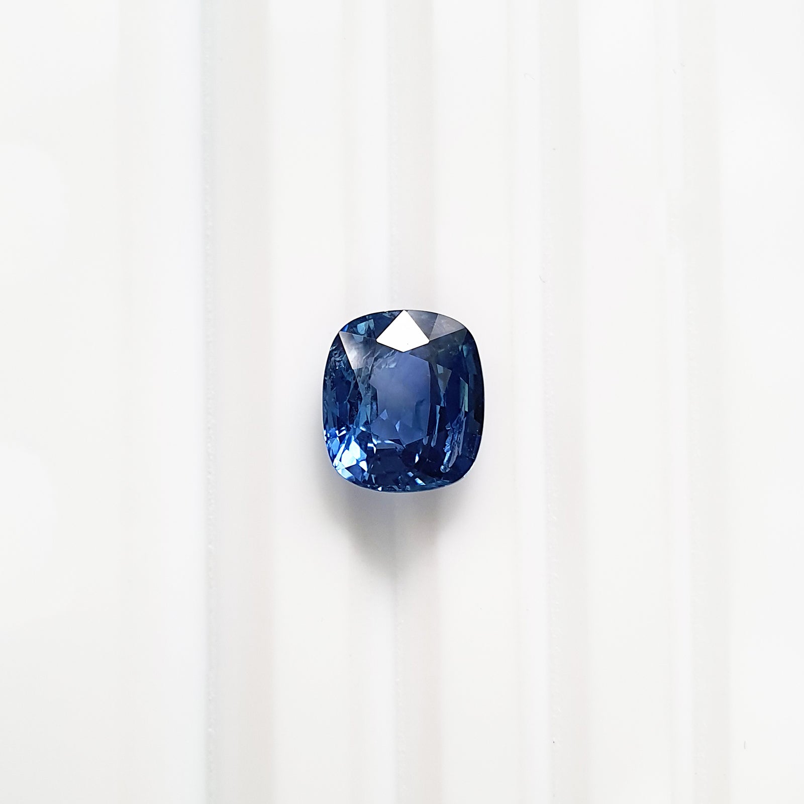 Burmese Unheated Blue Sapphire Long Cushion 3.42CT G392
