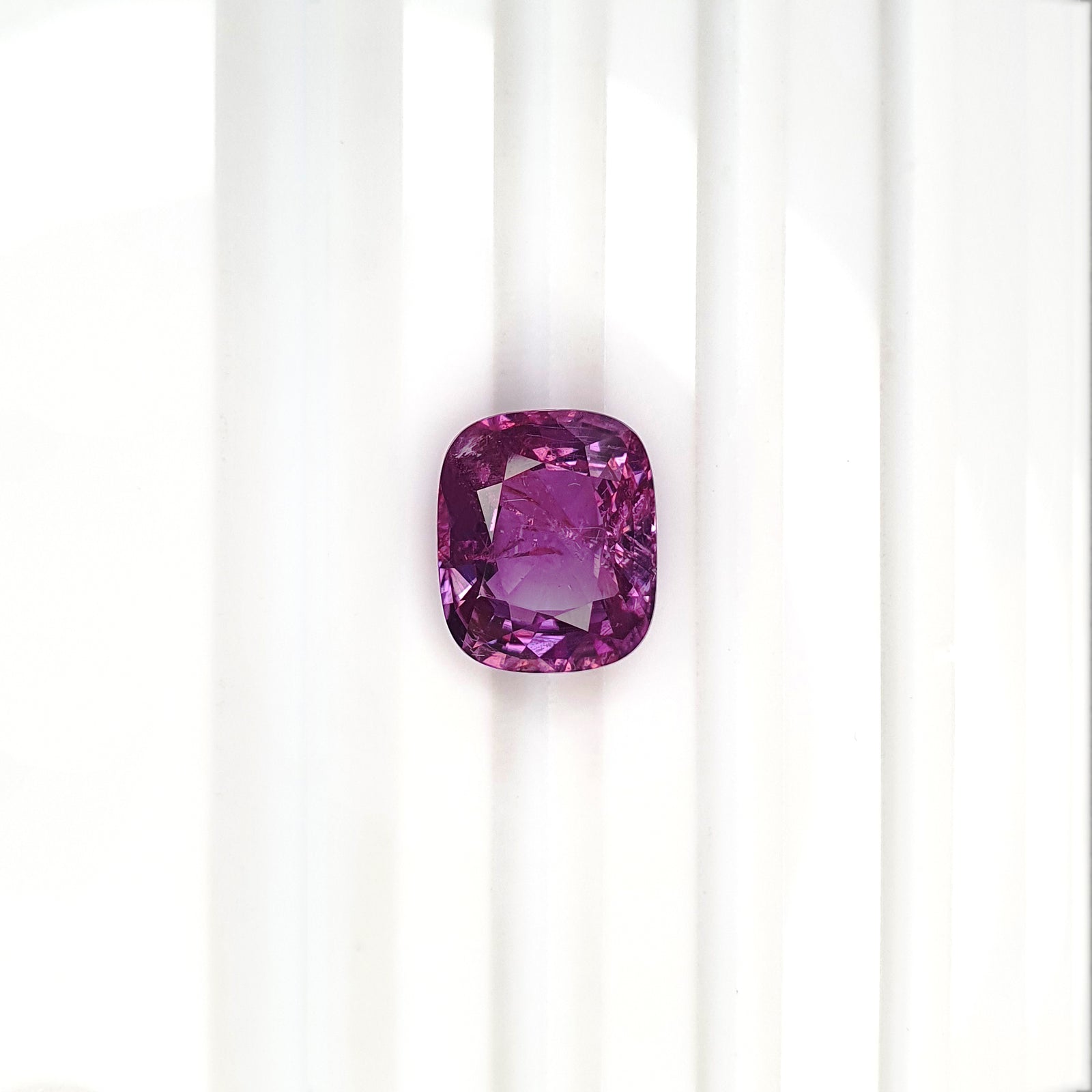 Burmese Unheated Pink Purple Sapphire Cushion 4.97CT G394