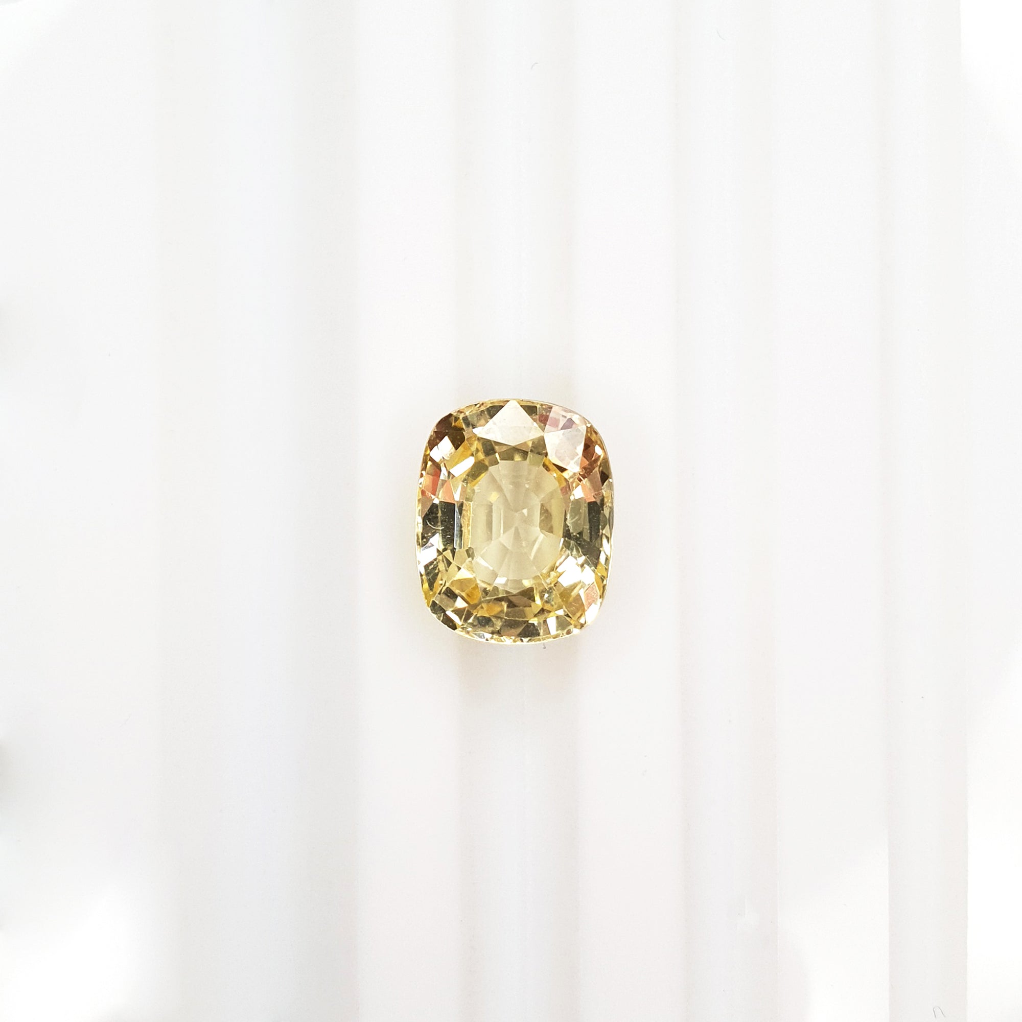 Burmese Unheated Yellow Sapphire Long Cushion 3.14CT G399