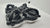 Double Dorje Black Tektite, Large Carved Meteorite G508