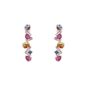 Hava Multi-gems Long Earrings W203