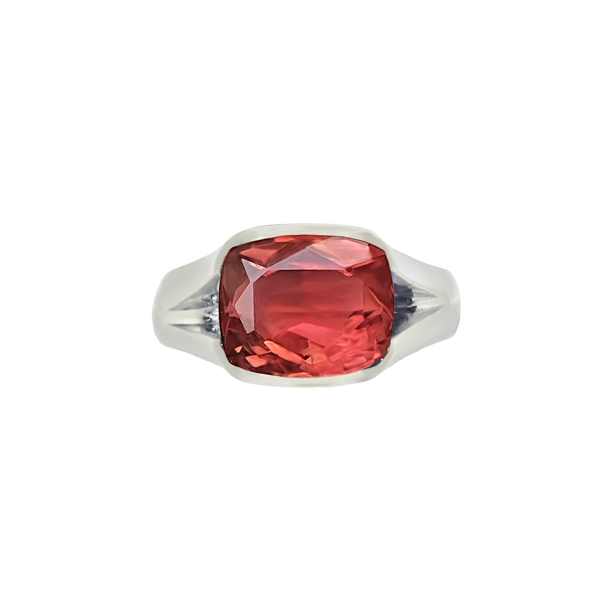 Hazanite Men Gemstone Ring - Pink Long Cushion 2019-20