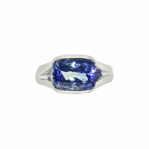 Hazanite Men Gemstone Ring - Tanzanite Long Cushion 2019-20