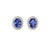 Heja Milgrain Halo Earrings - Tanzanite Oval 2021-091