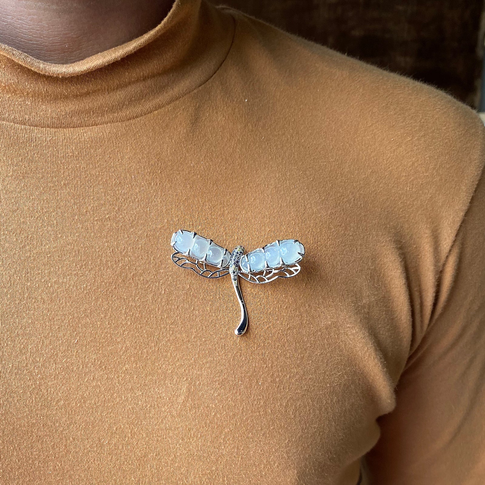 Helena Jade Dragonfly Brooch 2021-198