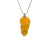 Honey Jade Carved Leaf Pendant M425