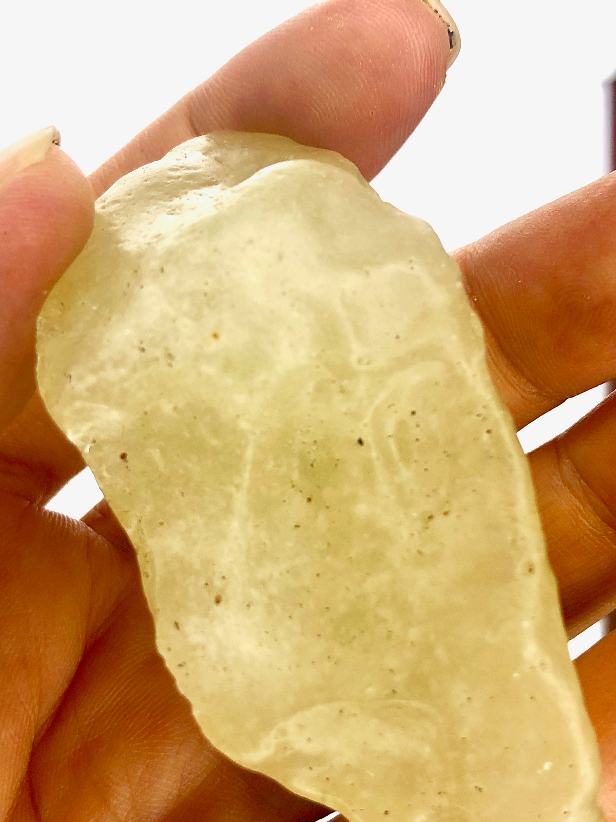 14 LAMELL  LIBYAN DESERT GLASS GOLD TEKTITE G590