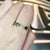 Jados Double Gemstones Open Ring - Green Pear 2022-047