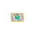 Jaslie Floral Gemstone Ring - Green Emerald 2022-073