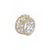 Jaslie Floral Gemstone Ring - Yellow Diamond Cushion 1.33 CT 2022-073