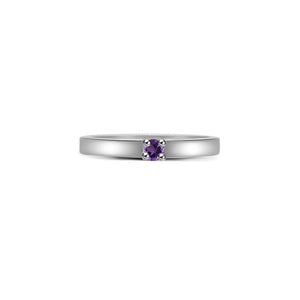 Josha Stackable Solitaire Band - Semi Precious Round 2021-015