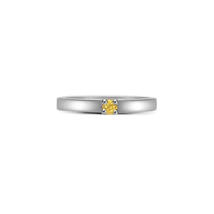 Josha Stackable Solitaire Band - Semi Precious Round 2021-015