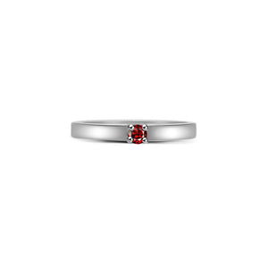 Josha Stackable Solitaire Band - Semi Precious Round 2021-015