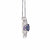 Joycio Contemporary Gemstone Halo Pendant - Tanzanite Oval W205