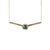 Karlio Contemporary Bar Gemstone Solitaire Pendant - Teal Octagonal 2021-212