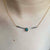 Karlio Contemporary Bar Gemstone Solitaire Pendant - Teal Octagonal 2021-212