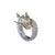 Kedro Full Diamonds Dragon Wrap Around Ring W201