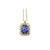 Kelvio Octagonal Gemstone Pendant - Tanzanite Oval 2021-002